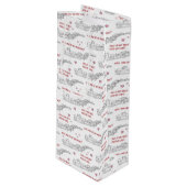 Pickup Line Valentijn Funny Truck Lover Wijn Cadeautas (Voorkant Gekanteld)