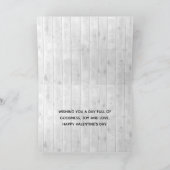 Pickup Truck Buffalo Plaid Hart Valentijnsdag Kaart (Binnen)