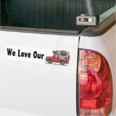 Pickup Truck Camper RV Bumpersticker (Op Truck)
