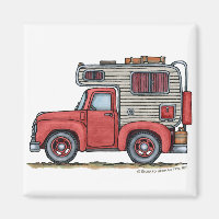 Pickup Truck Camper RV Magneten