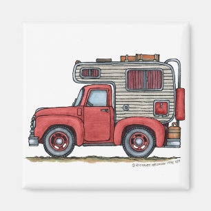 Pickup Truck Camper RV Magnets Magneet