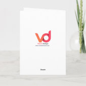 Pickup Truck met Cadeaudozen Snowy Christmas Kaart (Achterkant)