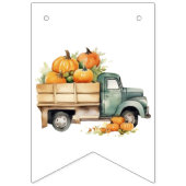  Pickup Truck Pumpkins Baby shower Vlaggetjes (Eerste vlag)