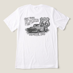 Pickup Truck Route 66 Tri-Blend Shirt