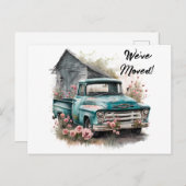 Pickup Truck We hebben Briefkaart verplaatst (Voorkant / Achterkant)