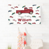 Pickup Trucks Schattigee voertuigen Auto Happy Bir Spandoek (Insitu)