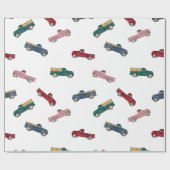 Pickup Trucks Schattigee voertuigen Auto Vervoer Cadeaupapier (Vlak)