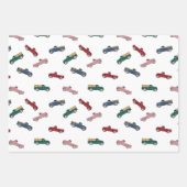 Pickup Trucks Schattigee voertuigen Auto Vervoer Inpakpapier Vel (Voorkant)