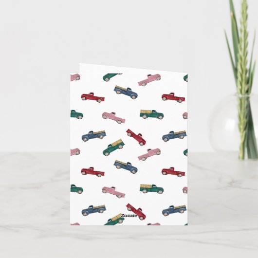 Pickup Trucks Schattigee voertuigen Auto Vervoer Kaart (Achterkant)