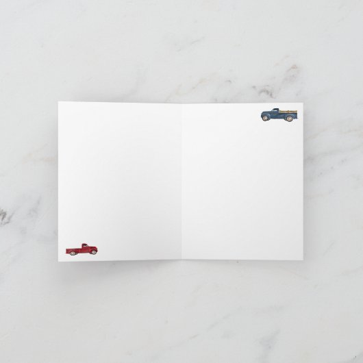 Pickup Trucks Schattigee voertuigen Auto Vervoer Kaart (Binnen)