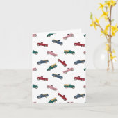 Pickup Trucks Schattigee voertuigen Auto Vervoer Kaart (Gele Bloem)