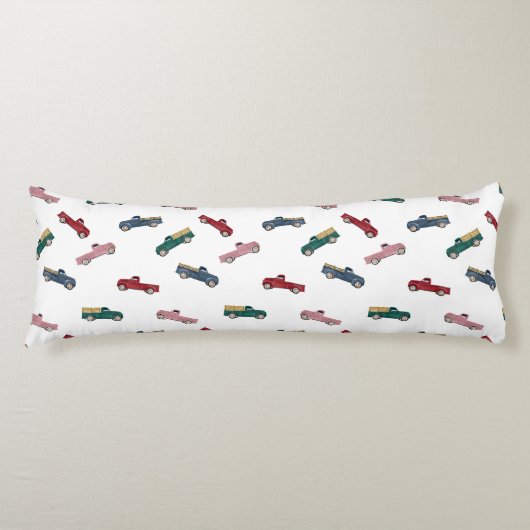 Pickup Trucks Schattigee voertuigen Auto Vervoer Lichaamskussen (Voorkant)