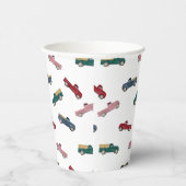 Pickup Trucks Schattigee voertuigen Auto Vervoer Papieren Bekers (Rechts)