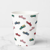 Pickup Trucks Schattigee voertuigen Auto Vervoer Papieren Bekers (Voorkant)