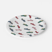 Pickup Trucks Schattigee voertuigen Auto Vervoer Papieren Bordje (Gekanteld)