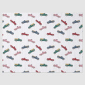 Pickup Trucks Schattigee voertuigen Auto Vervoer Tissuepapier (Voorkant)