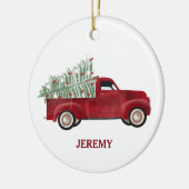 Pickup Trucks Schattigee Voertuigen Kerstboom Kind Keramisch Ornament (Links)