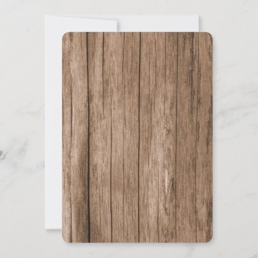 Pickup Vrachtwagen en Bloemen Rustieke Waterverf B Kaart (Achterkant)