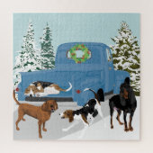 Pickup Winter Coonhounds Legpuzzel (Verticaal)