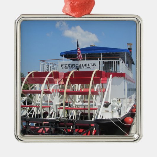 Pickwick Belle Paddle Wheel Boat Metalen Ornament (Voorkant)