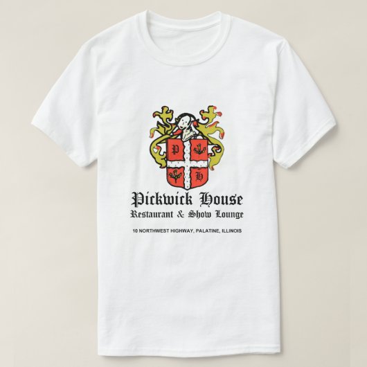 Pickwick House Restaurant Lounge, Palatine, IL T-shirt (Design voorkant)