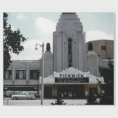 Pickwick Movie Theater Park Ridge Waterverf Art Cadeaupapier (Vlak)