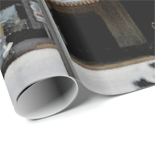 Pickwick Movie Theater Park Ridge Waterverf Art Cadeaupapier (Rol Hoek)