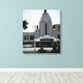 Pickwick Movie Theater Park Ridge Waterverf Art Canvas Afdruk (Insitu (Houten vloer))
