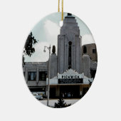 Pickwick Movie Theater Park Ridge Waterverf Art Keramisch Ornament (Rechts)