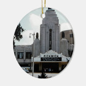 Pickwick Movie Theater Park Ridge Waterverf Art Keramisch Ornament (Links)