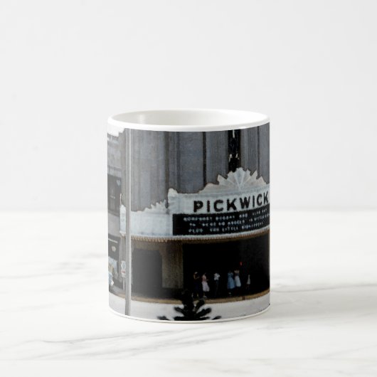 Pickwick Movie Theater Park Ridge Waterverf Art Magische Mok (Center)