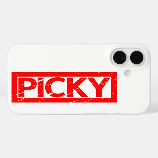 Picky Stamp Case-Mate iPhone Case (Achterkant (horizontaal))