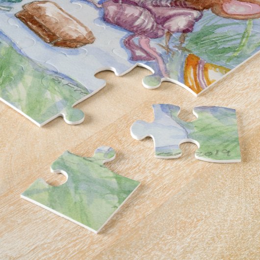 "Picnic" 110-stuk Jigzaag Puzzle Legpuzzel (Zijkant)