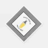 Picnic Ant Lemonade Black Gingham Servet (Hoek)