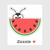 Picnic Ant Peeking Behind Watermelon Sticker (Vel)