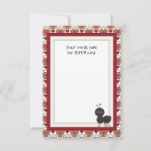 Picnic Ant RSVP-kaart RSVP Kaartje (Achterkant)