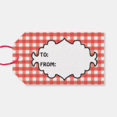 Picnic Ant voegt label tekstcadeautje toe Cadeaulabel (Achterkant Horizontaal)
