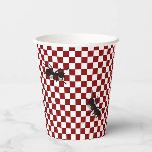 Picnic Ants  Papieren Bekers (Achterkant)