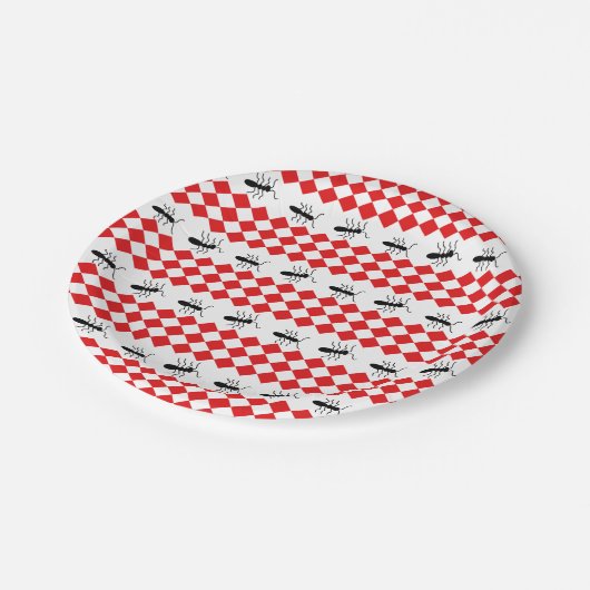 Picnic Ants Papieren Bordje (Gekanteld)