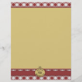 Picnic Barbecue Red Checkered Letterhead (Voorkant)