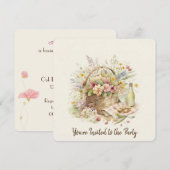 Picnic Basket 80e uitnodiging op geboortedag (Voorkant / Achterkant)