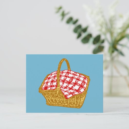 Picnic Basket Briefkaart (Staand voorkant)