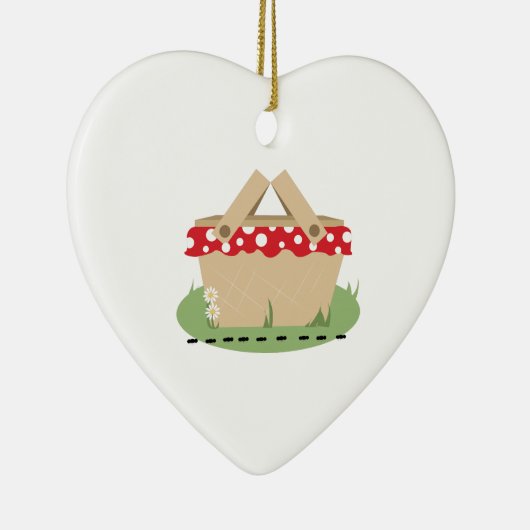 Picnic Basket Keramisch Ornament (Rechts)