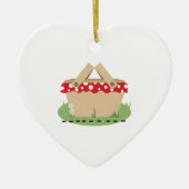 Picnic Basket Keramisch Ornament (Voorkant)