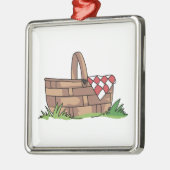PICNIC BASKET METALEN ORNAMENT (Links)