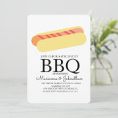 Picnic BBQ Cookout Hot Dogs Kaart (Staand voorkant)