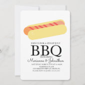 Picnic BBQ Cookout Hot Dogs Kaart (Voorkant)