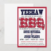 Picnic BBQ van country Engagement Party Kaart (Voorkant / Achterkant)