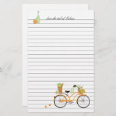 Picnic Bicycle Briefpapier (Voorkant / Achterkant)
