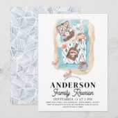 Picnic bij de Beach Family Reunion Kaart (Voorkant / Achterkant)